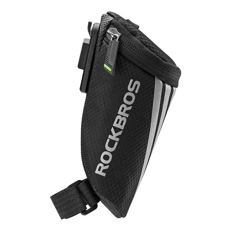 Compact Bike Saddle Bag with Reflective Design & Tool Storage