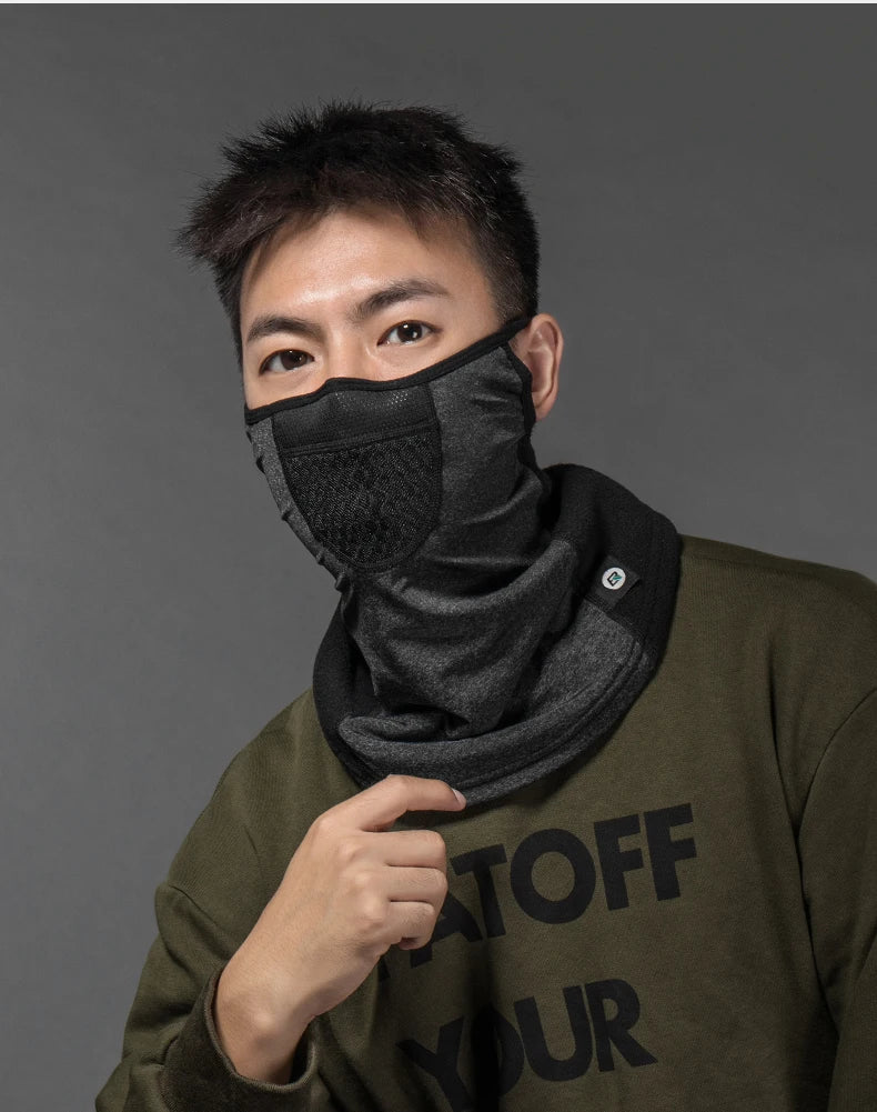 Winter Cycling Face Mask Windproof Fleece Thermal Bike Scarf