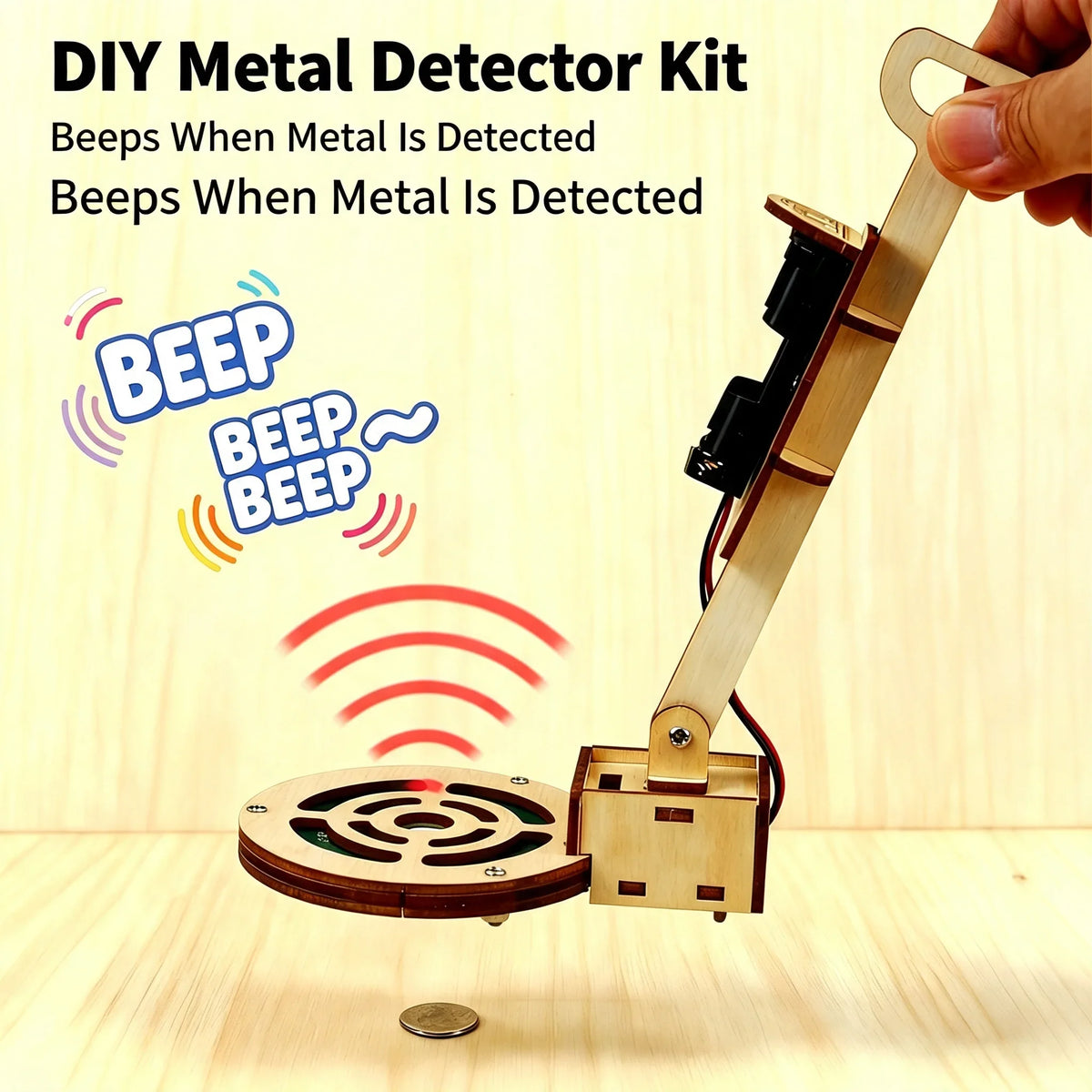 DIY Wooden Metal-Detector Science Kit