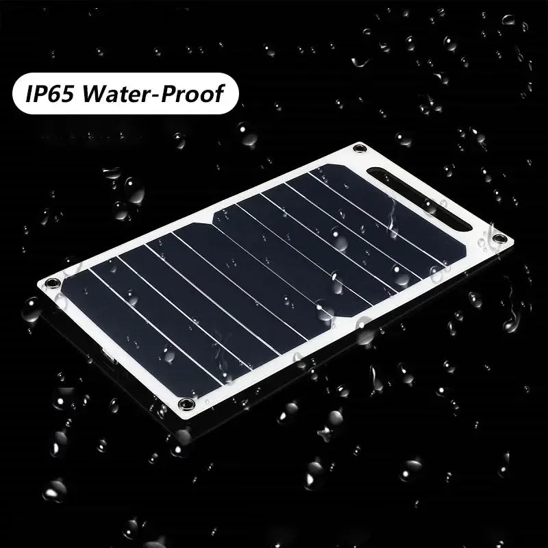 Portable USB Solar Panel with Carry Slot & Hanging Eyes
