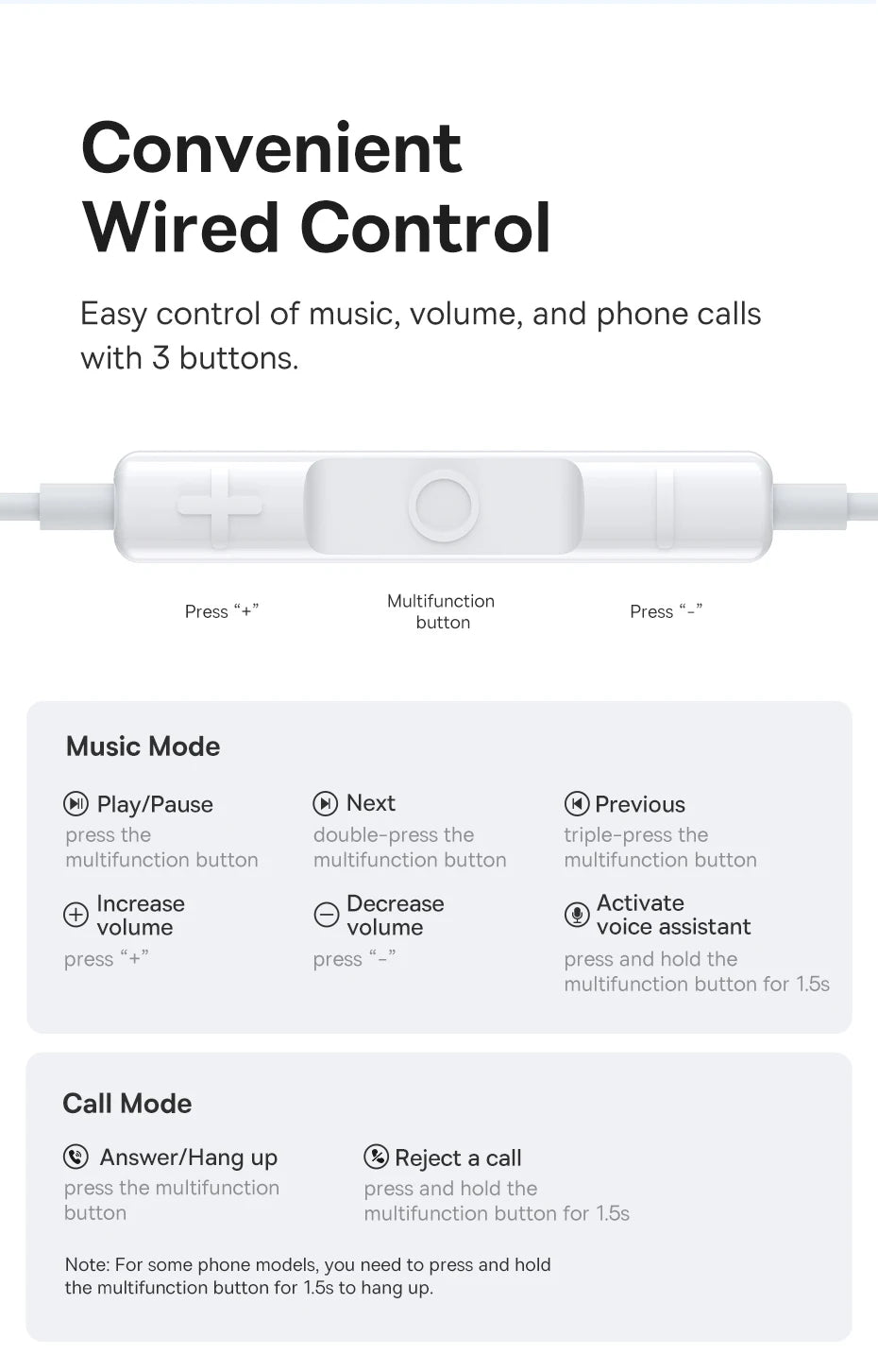 Słuchawki przewodowe Baseus Encok CZ20/HZ20 z dźwiękiem Hi-Res i mikrofonem
