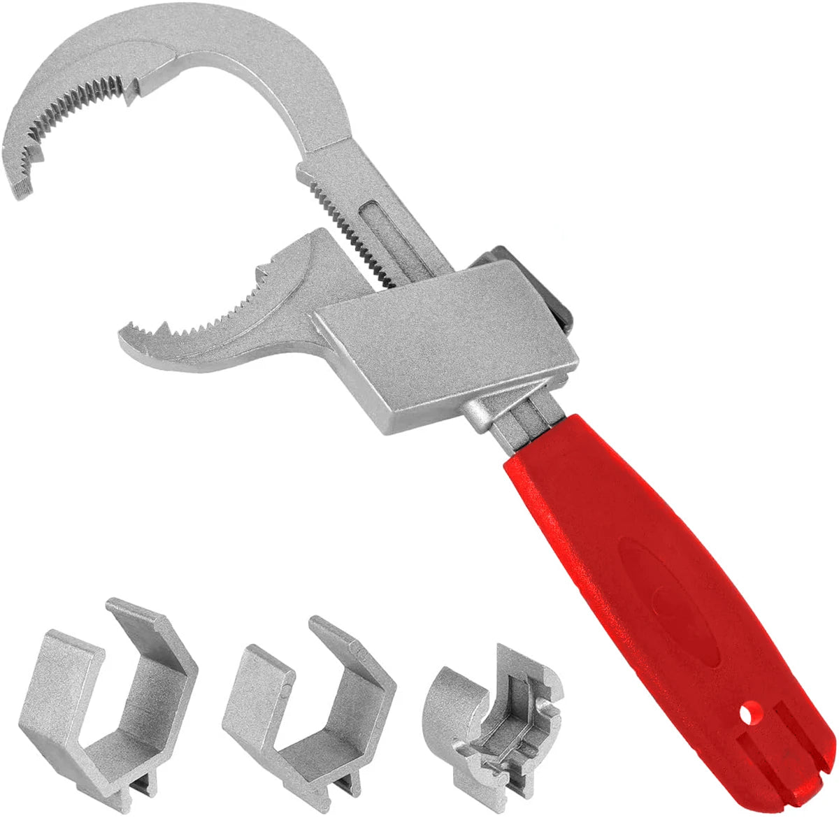 Wide-Opening Adjustable Plumbing Wrench