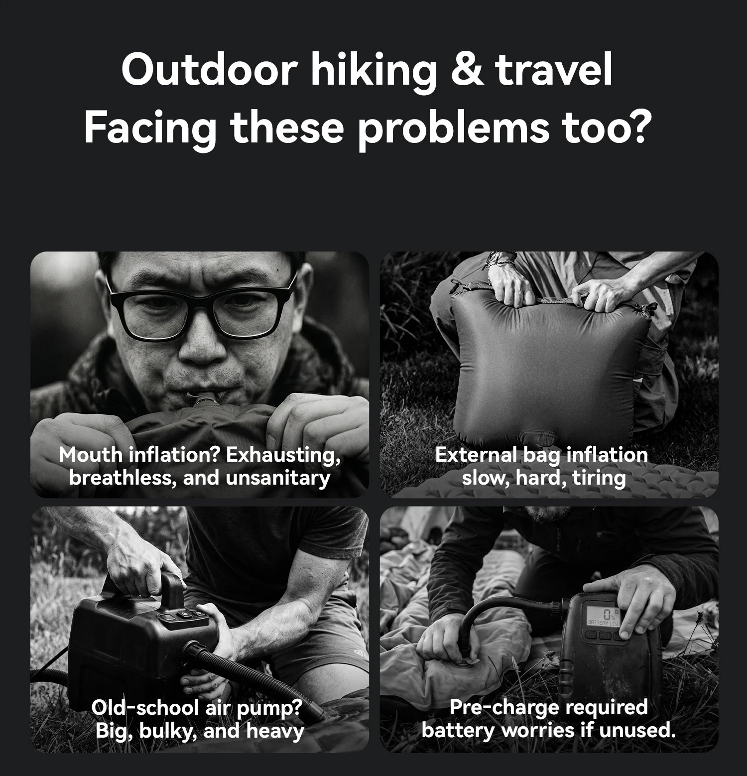 Lightweight 5kPa Mini Air Pump for Camping Mats and Tubes