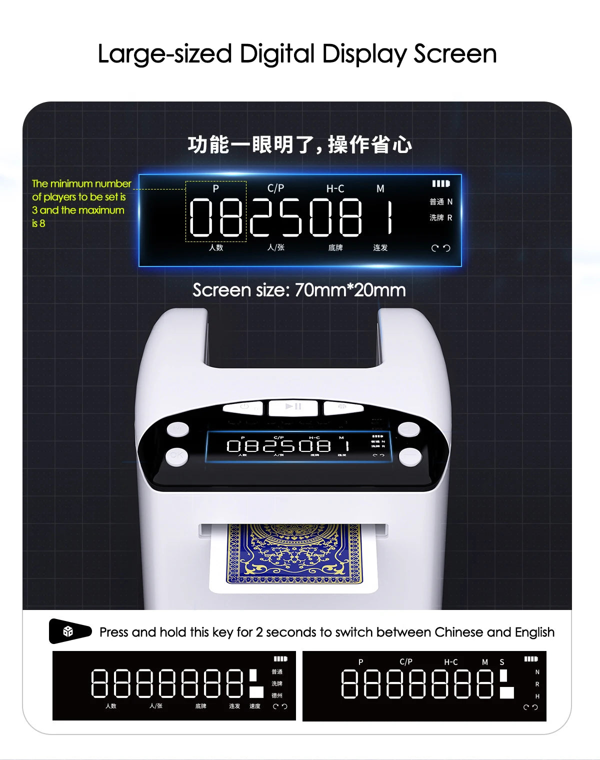 Rechargeable Automatic Playing-Card Dealer