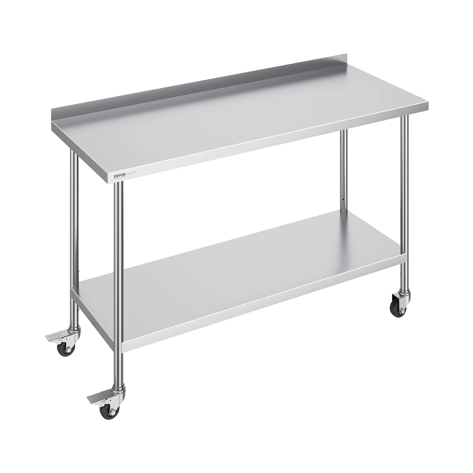 Stainless Steel Work Table with Casters 24x60 Prep Station