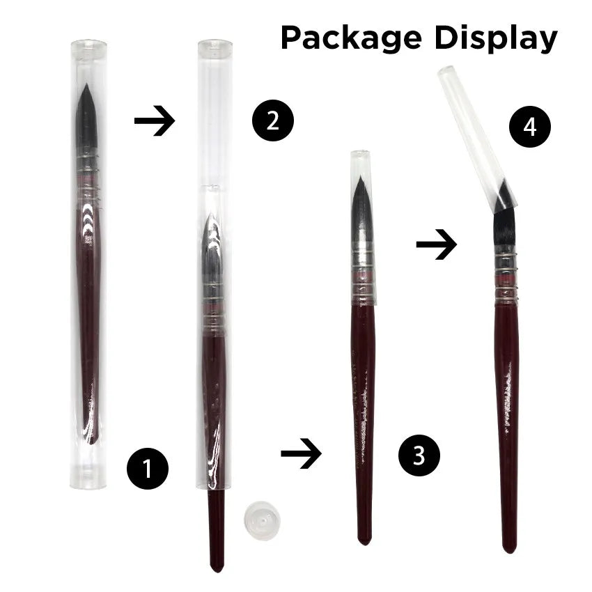 Umělecký ručně malovaný akvarelový štětcový pero