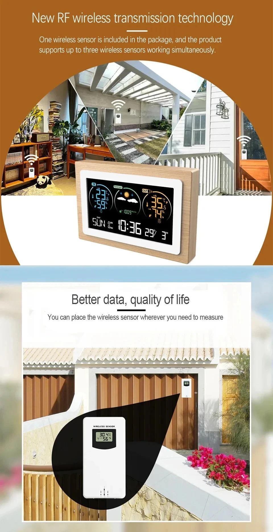 Digital Weather Station and Alarm Clock - Options