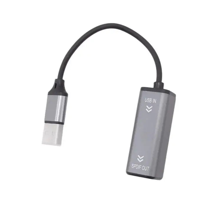 Adaptador USB a Audio SPDIF óptico