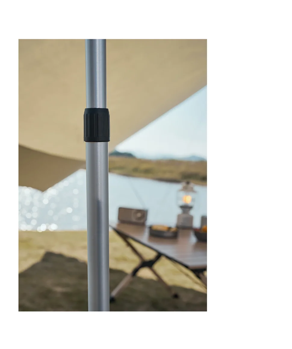 Adjustable Aluminum Camping Tarp Poles Set, 2 Pieces