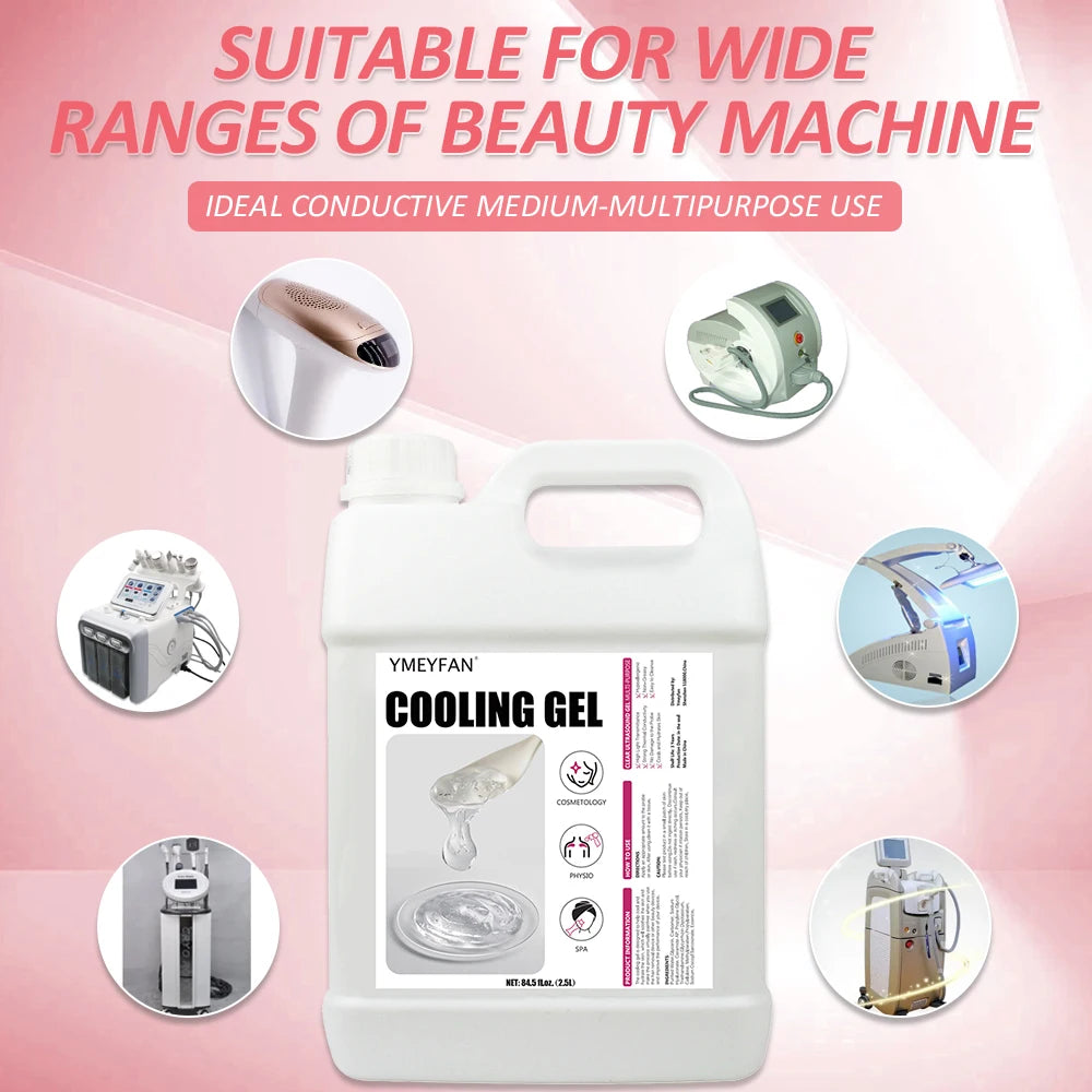 2.5L Clear Conductive Gel for Ultrasound and Beauty Devices