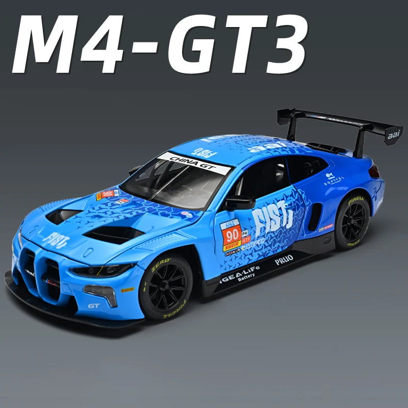 1:24 M4 GT3-modellbil i støpt metall