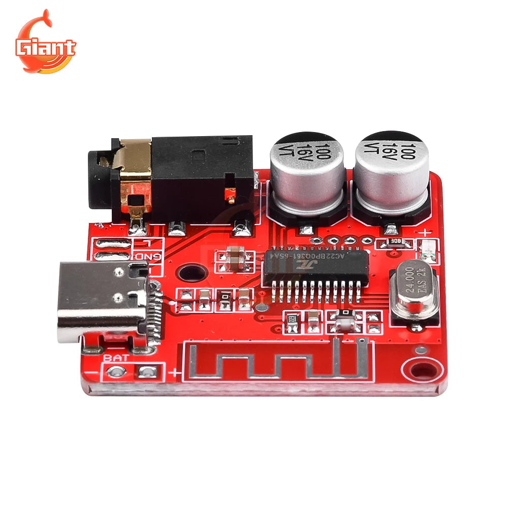 DIY Wireless Bluetooth Audio Receiver Board BT5.1 MP3 WAV Decoding Board Speaker Amplifier Moudle For A2DP/AVCTP/AVDTP AVRCP/HFP