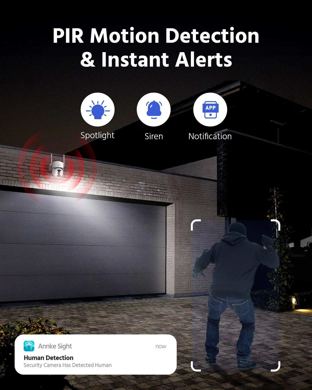 ANNKE 4MP Wireless Security Camera System with Solar Power