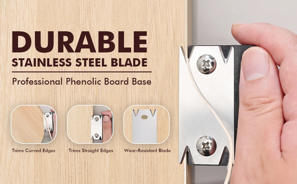 Trimmer Wood Chamfering Fillet Scraper Board Deburring Tool Trimming knife Woodworking Edge Corner Planer Specialty Edge Banding