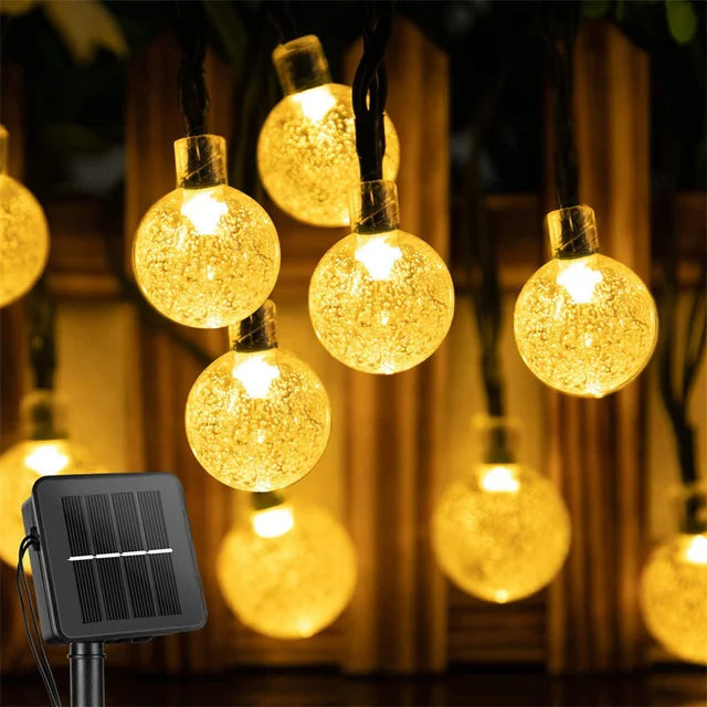 Solar Globe String Lights - Length and Colour Options