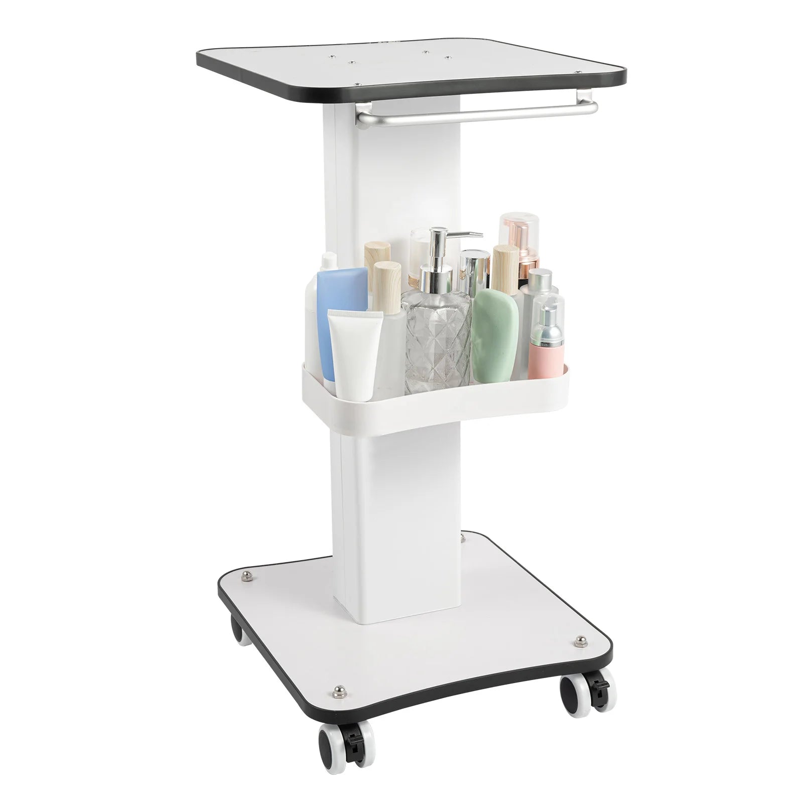 Chariot de beauté pour salon avec roues et rangement à 3 niveaux