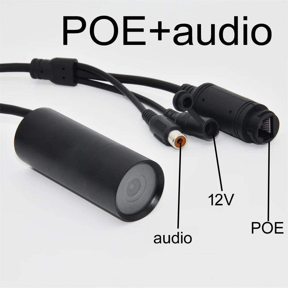 5MP Low Lux POE Waterproof Mini IP Camera for Industry and Security