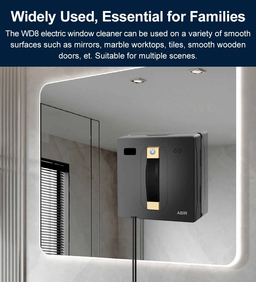 Robot Window Cleaner ABIR WD8 con Doppia Nebulizzazione e Navigazione Intelligente
