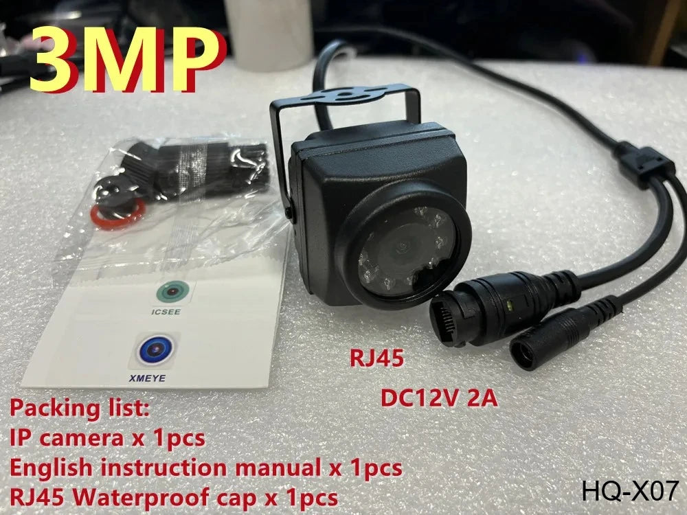 8MP 4K IR IP Security Camera with Motion Detection, H.265, Audio, Waterproof