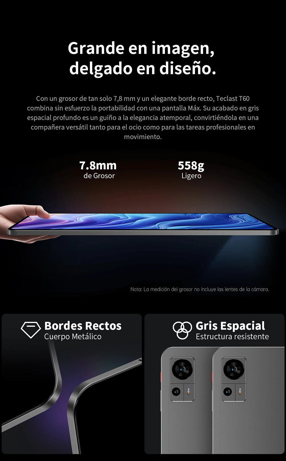 Teclast T60 12" Tablet Οθόνη 2K Android 14 T620 8-πύρηνος Μέγιστη 20GB RAM 256GB ROM 4G LTE τύπος C 8000mAh Γρήγορη Φόρτιση Widevine L1