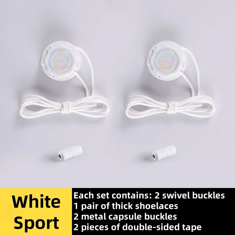 Thick Rope Swivel Buckle Shoelaces new upgrade Automatic Laces Without ties Children Adults Sneakers Shoelace Shoe Accessories