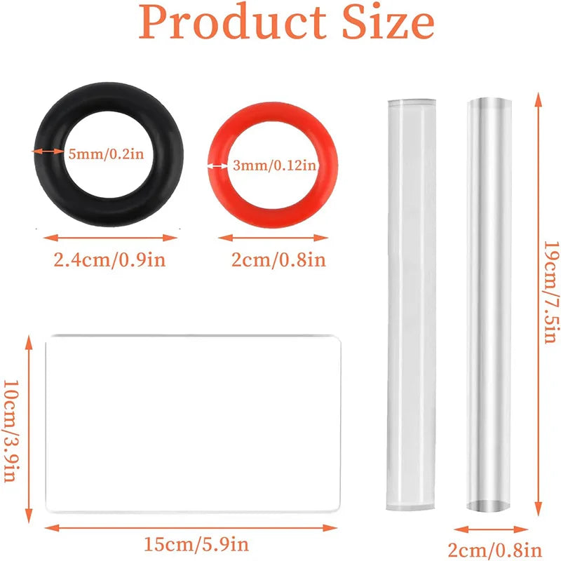 2/3Pièces ensemble d'outils en argile polymère avec 2 rouleaux en acrylique et planche, kit d'outils argile pour façonnage et modelage, outils céramiques
