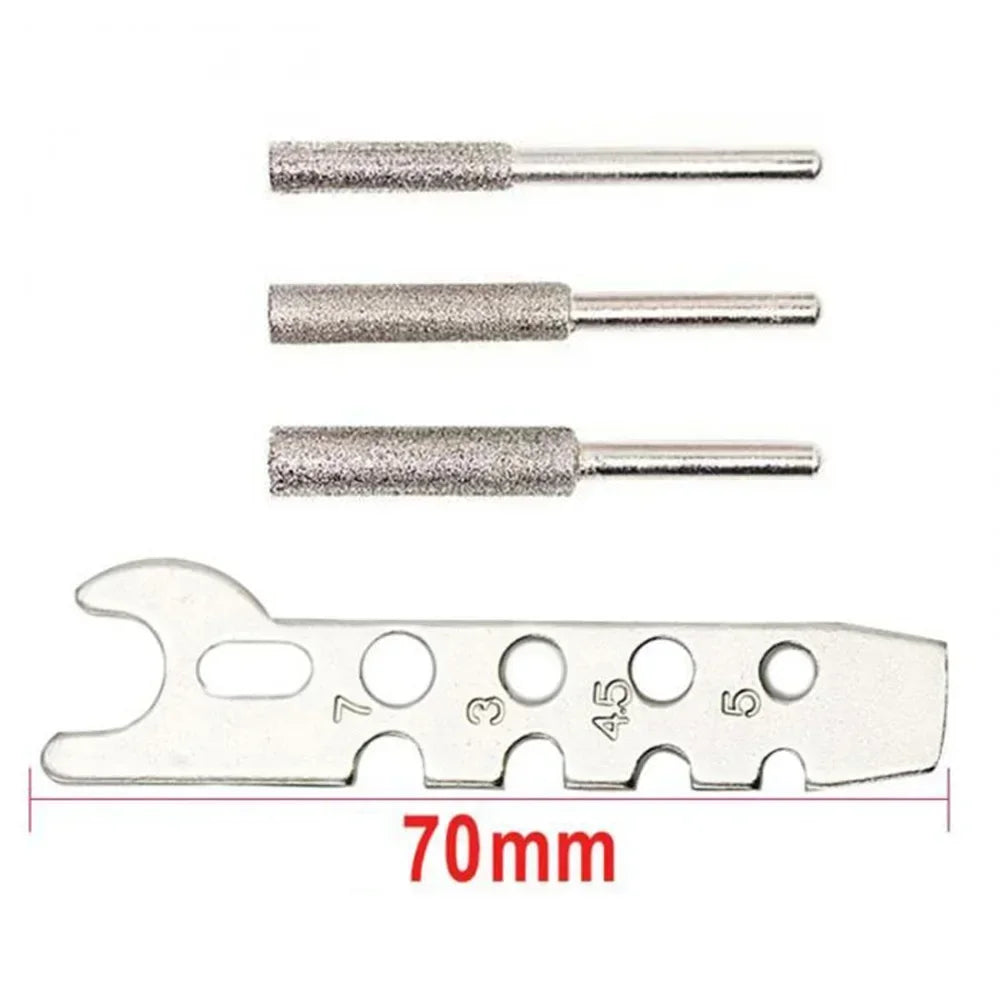 STONEGO Chainsaw Sharpening Attachment - Electric Grinder Attachment for Saw Chains, Polishing and Drill Rotary Accessories