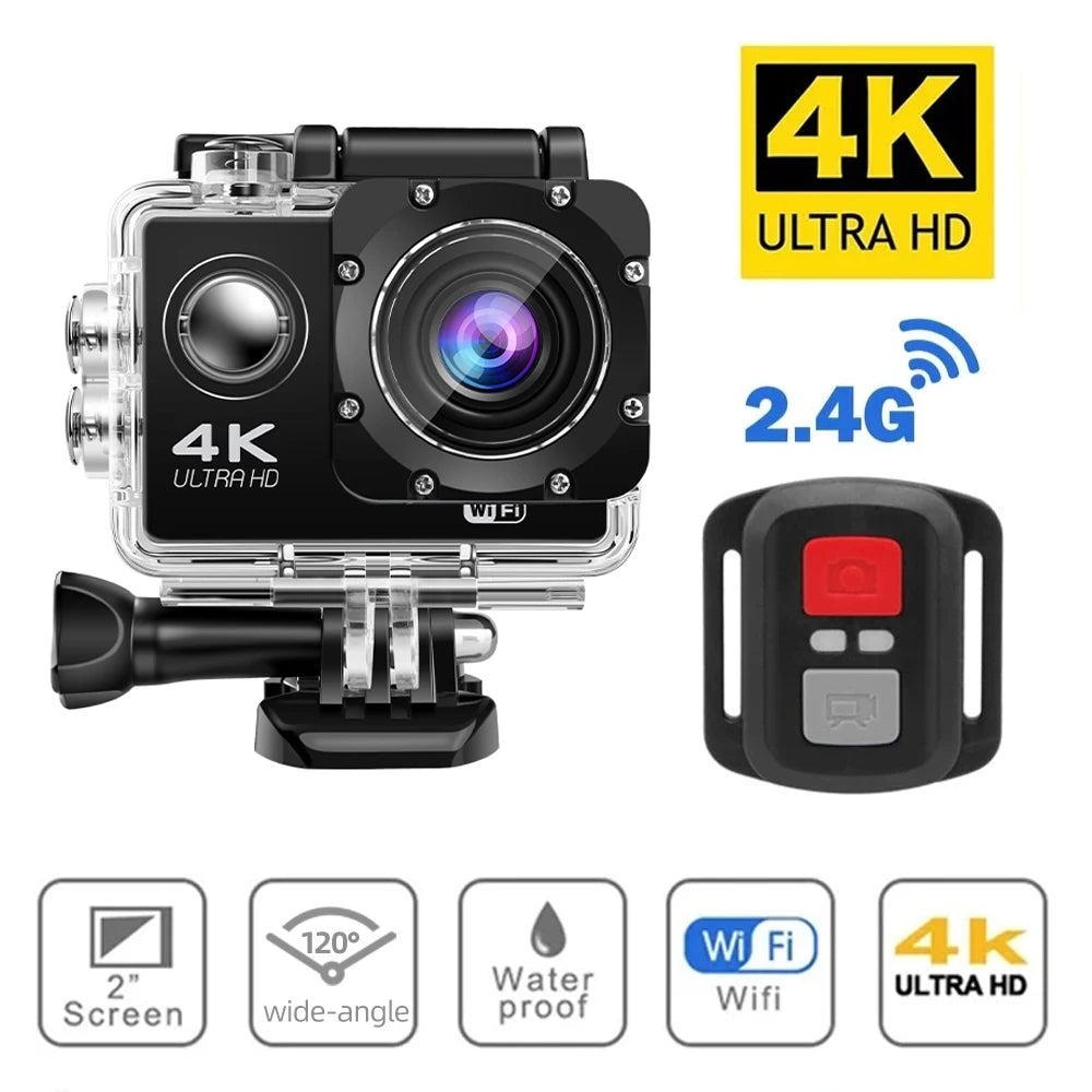 Magecam 4K Action Camera 1080P/30FPS WiFi 2.0" 170D Underwater Waterproof Helmet Video Recording Camera Outdoor Sports Cameras