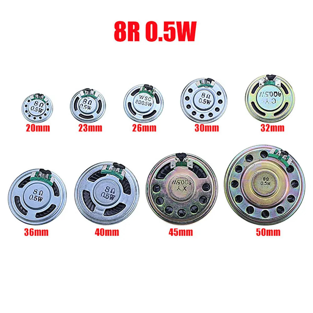 Mini Speaker Drivers, Impedance and Size Options, Pair