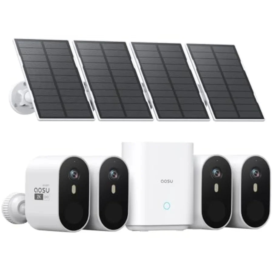 Wireless 4-Camera 2K QHD Outdoor Security Camera Kit