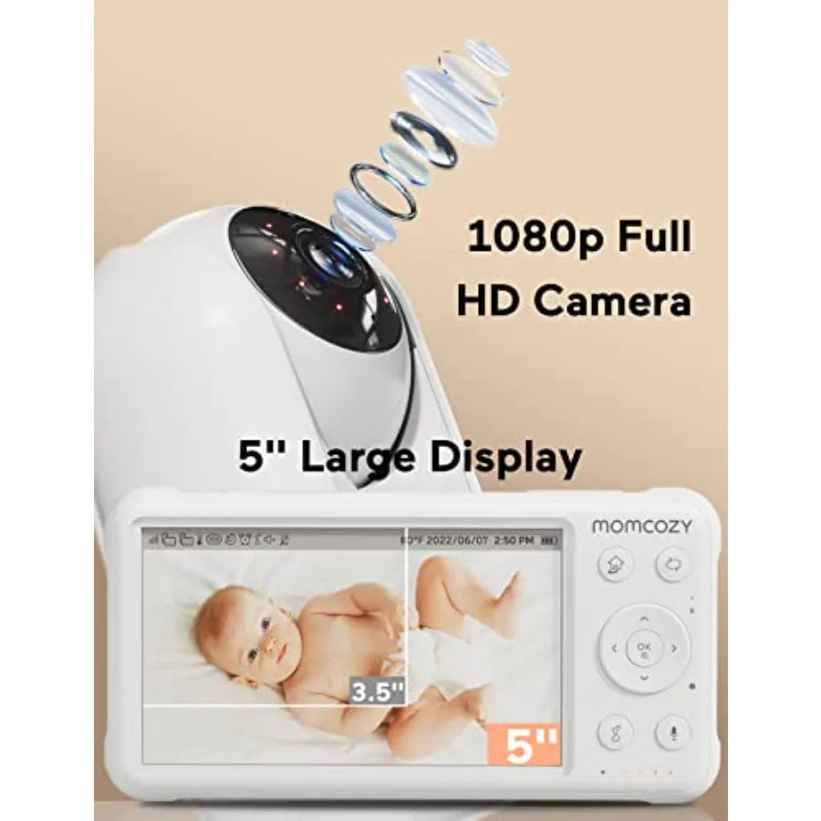 1080P Wireless Video Baby Monitor with 2-Way Audio
