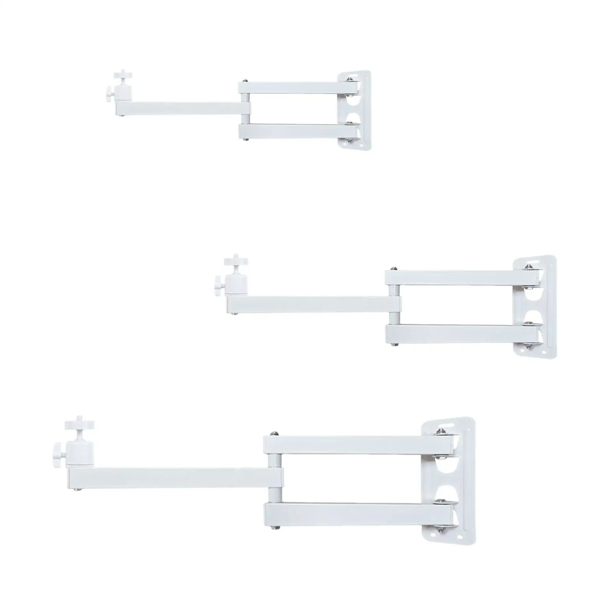 Projector Wall Mount Bracket Heavy Duty 360° Rotatable Universal Foldable Projector Shelf with 1/4" Ball Head for Office Home