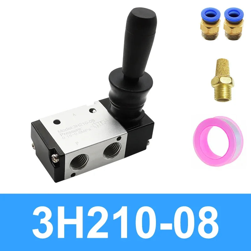 Manual Pneumatic Lever Valve, 3/2 or 5/2 Options
