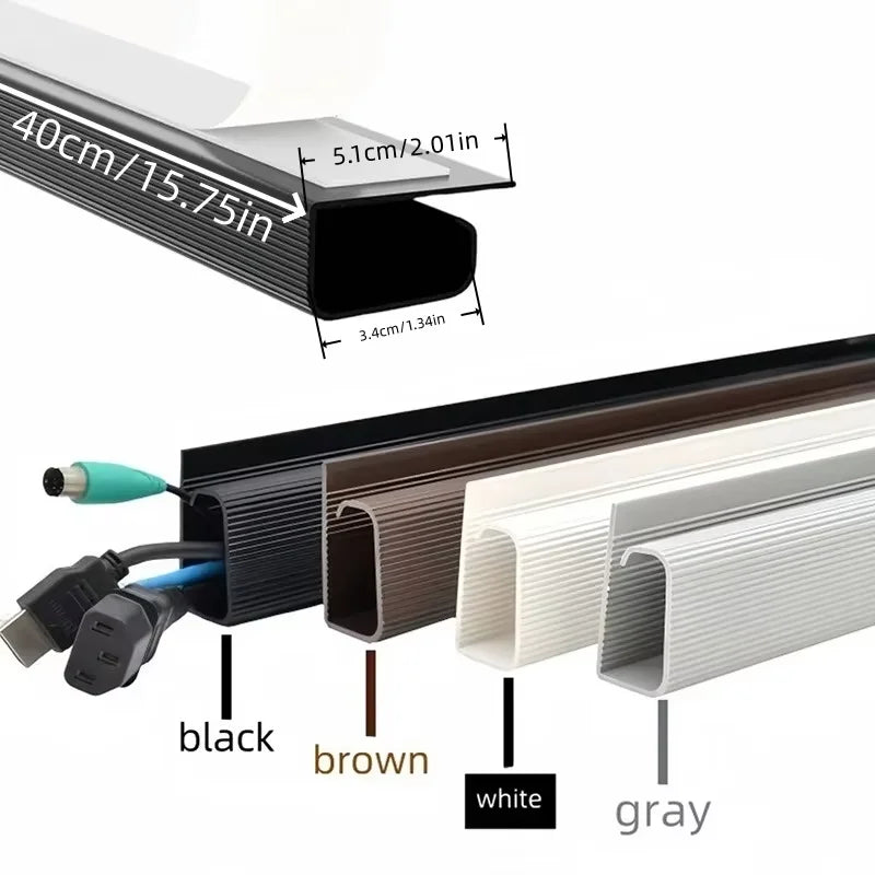 Desk Cable-Management Channel, Colour Options