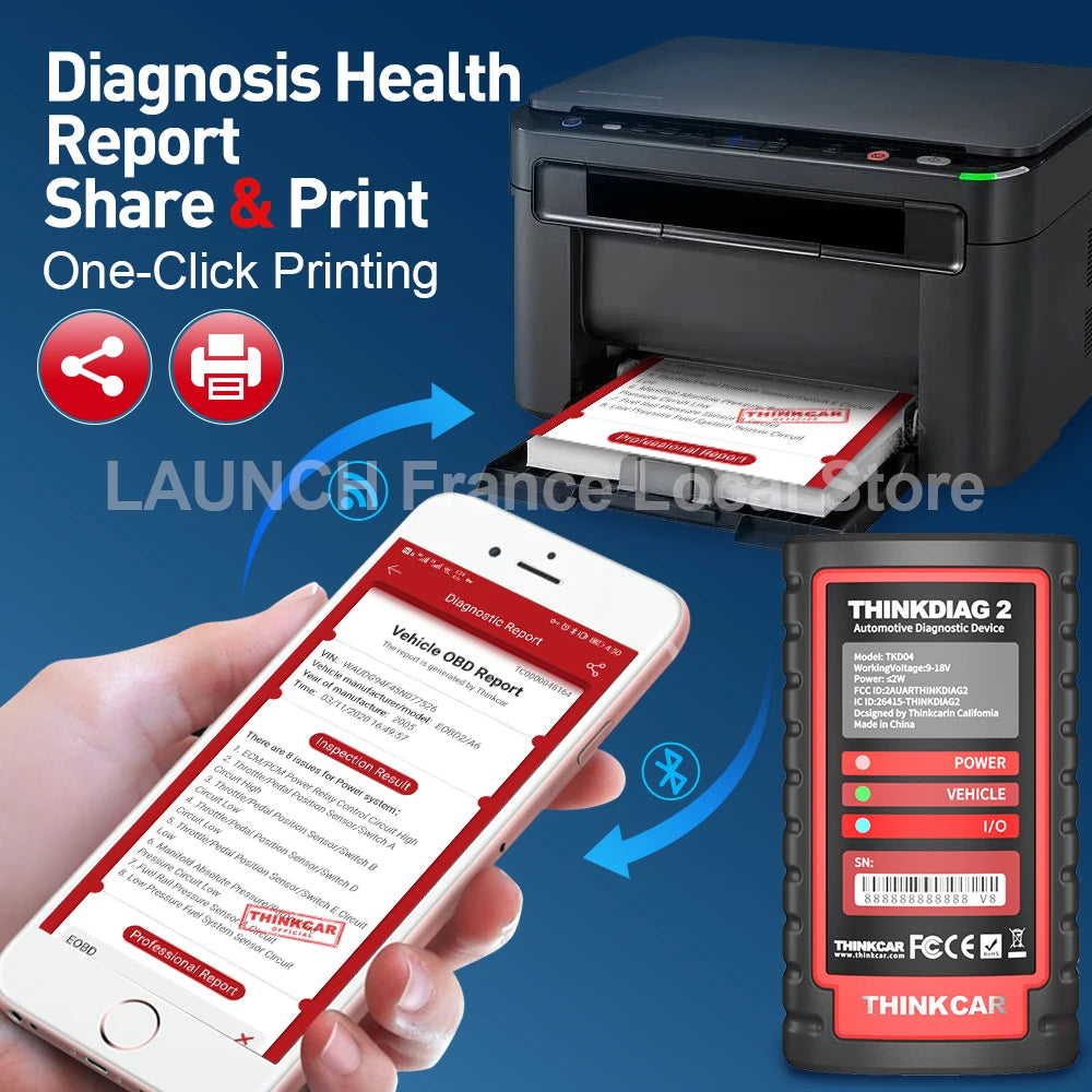 Thinkdiag 2 Scanner Diagnostico OBD2 con CAN FD e Codifica ECU