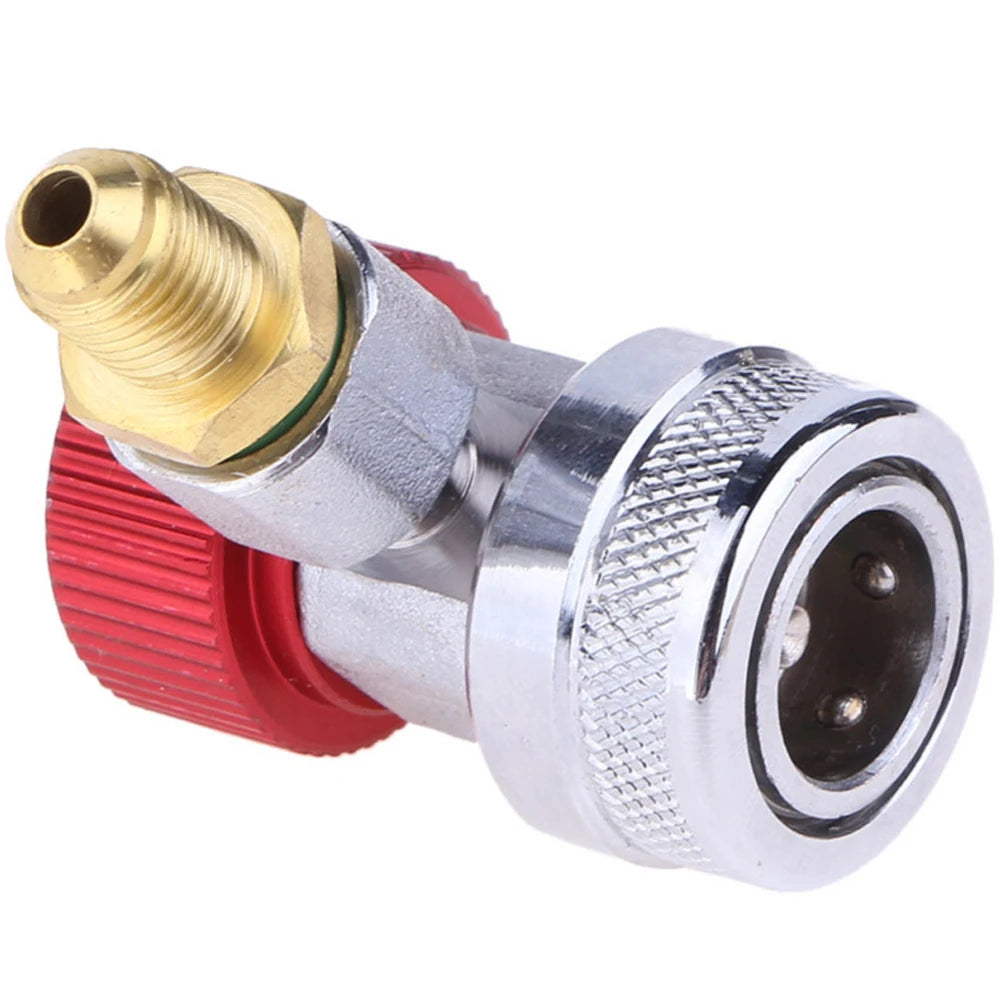 Cilindru adaptor Freon R134a senzor/gaz injector cu conectare reglabilă, furtun adaptor degajare rapidă, instalație aer condiționat