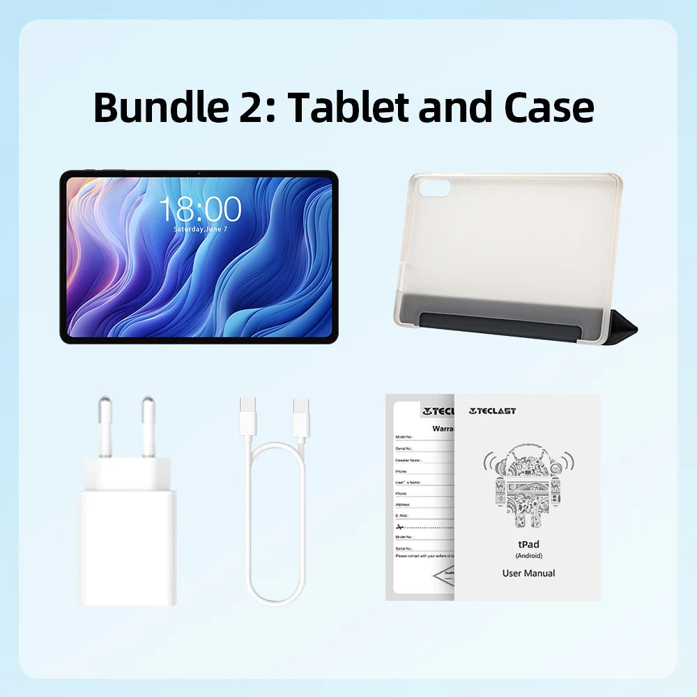 Teclast T60 12" Tablet Οθόνη 2K Android 14 T620 8-πύρηνος Μέγιστη 20GB RAM 256GB ROM 4G LTE τύπος C 8000mAh Γρήγορη Φόρτιση Widevine L1