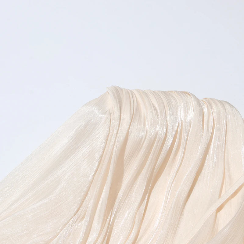 TWOTWINSTYLE Solid Patchwork Lace Up Blouse Mini Dresses For Women V Neck Long Sleeve Sweet Style Dress Female Clothing Fashion