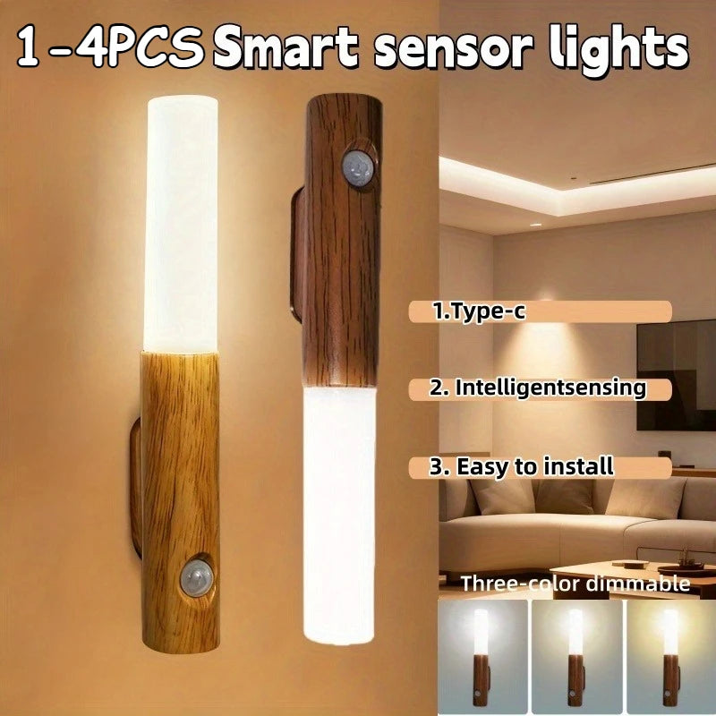 Rechargeable Magnetic Motion-Sensor Wall Light