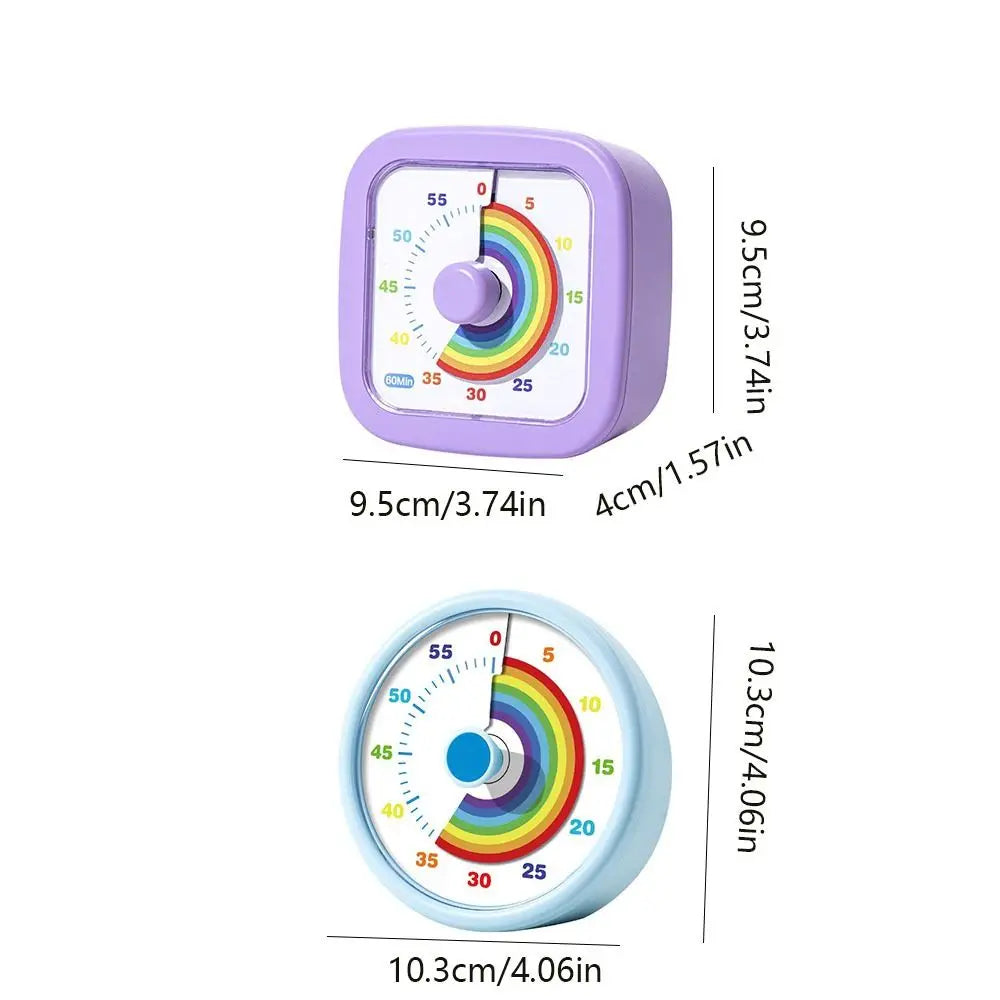 Visueller 60-Minuten-Countdown-Timer, rund oder quadratisch