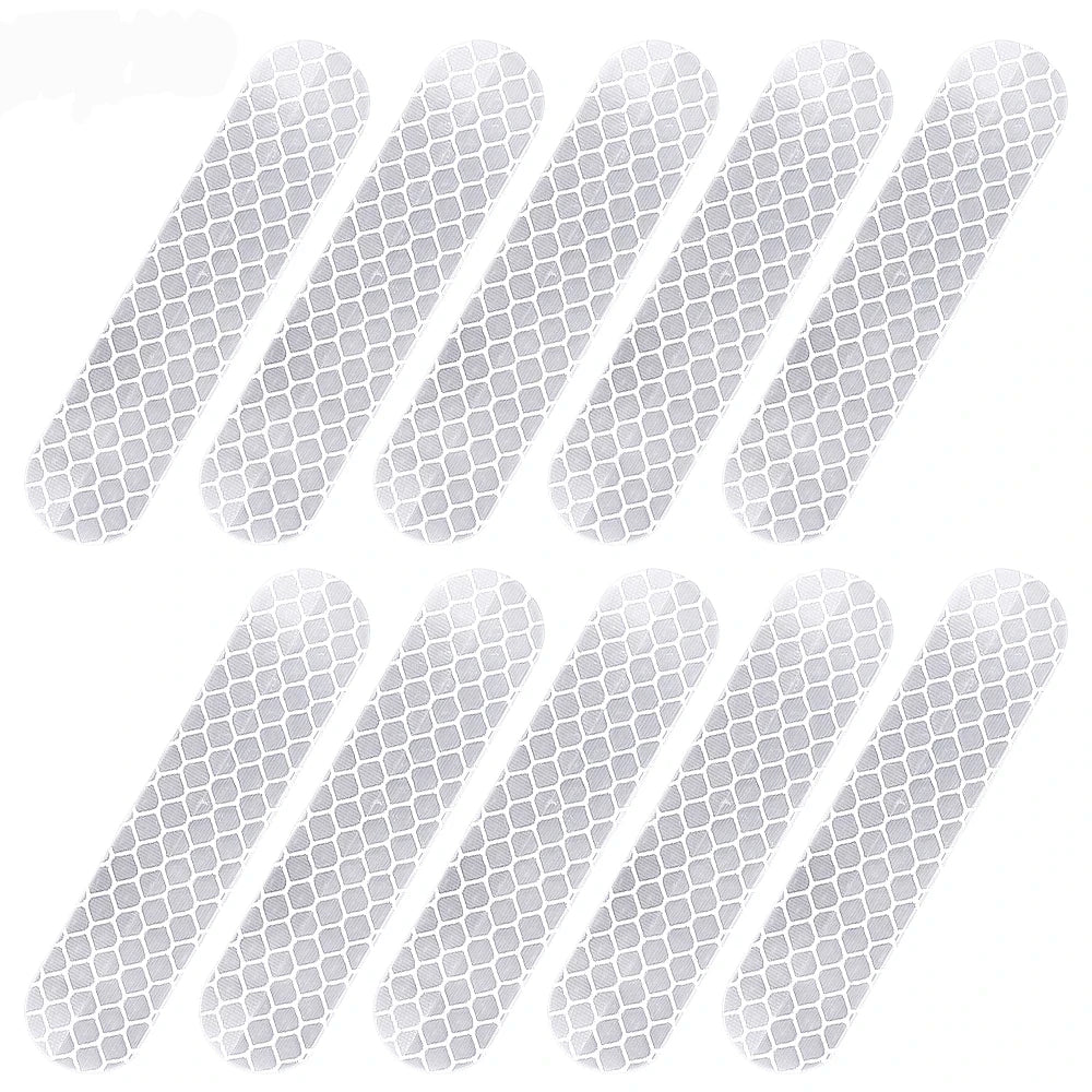 10-100Pcs Motorcycle Helmet Warning Reflective Stickers Night Safety Driving Decorative Strips Sticker Bicycle Moto Car Decals