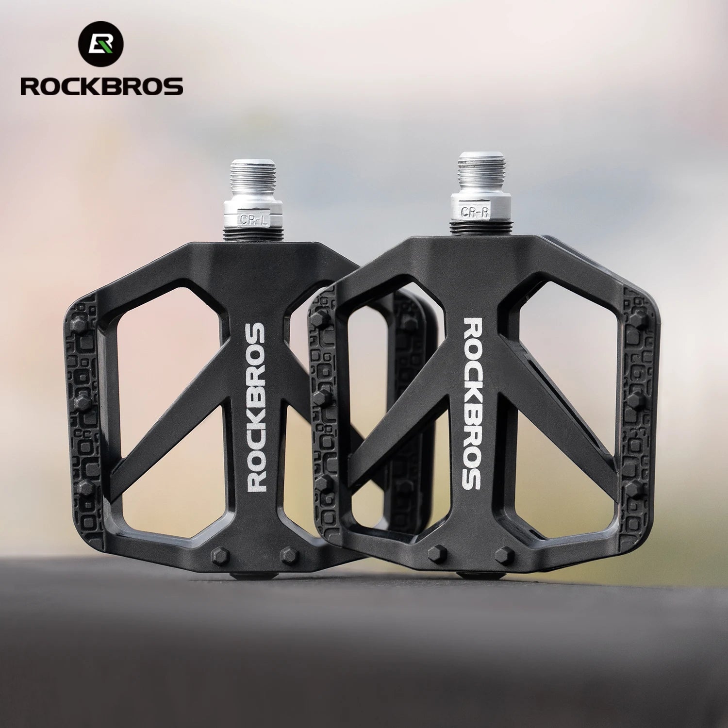Πεντάλ Ποδηλάτου ROCKBROS με Ευρεία Πλατφόρμα, Αντιολισθητικό Ρουλεμάν για MTB & Δρόμο