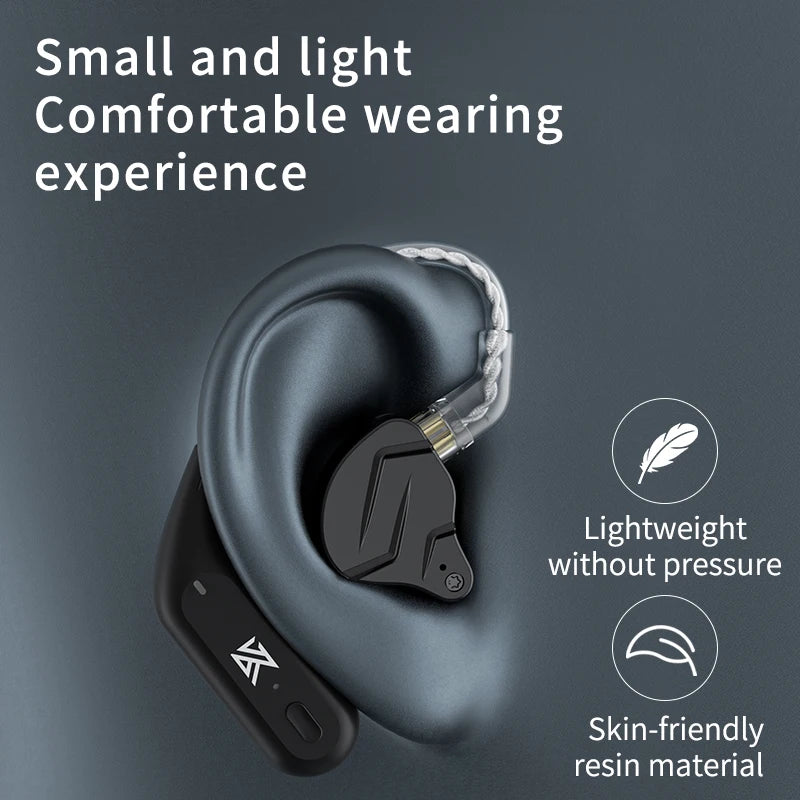 KZ AZ09 Wireless Upgrade Cable Bluetooth-compatible 5.2 HIFI Wireless Ear Hook C PIN Connector With Charging Case