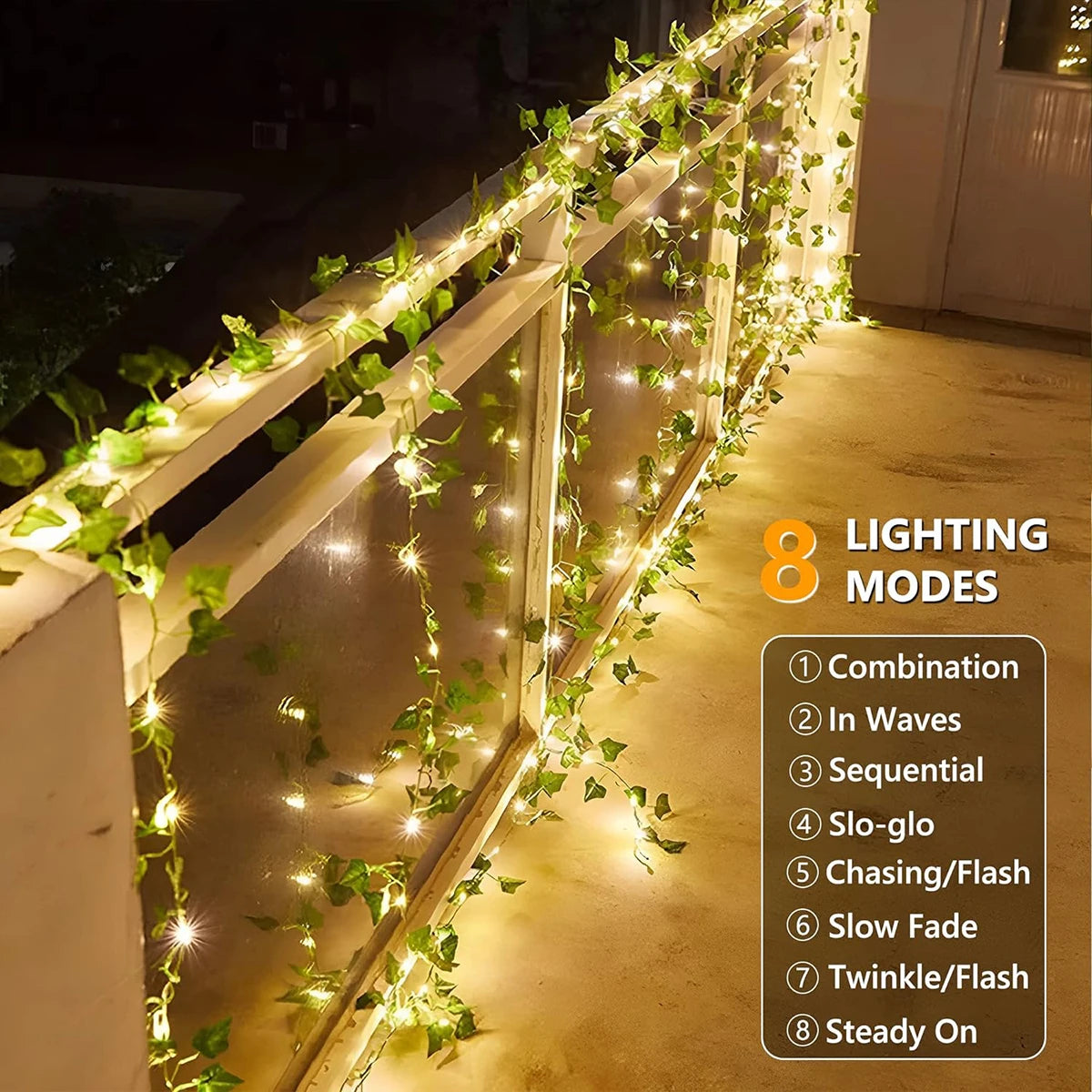 2M 20 LED Green Leaf String Light Garden Lights New Year Decorations String Lamp Wedding Thanksgiving Christmas Decoration