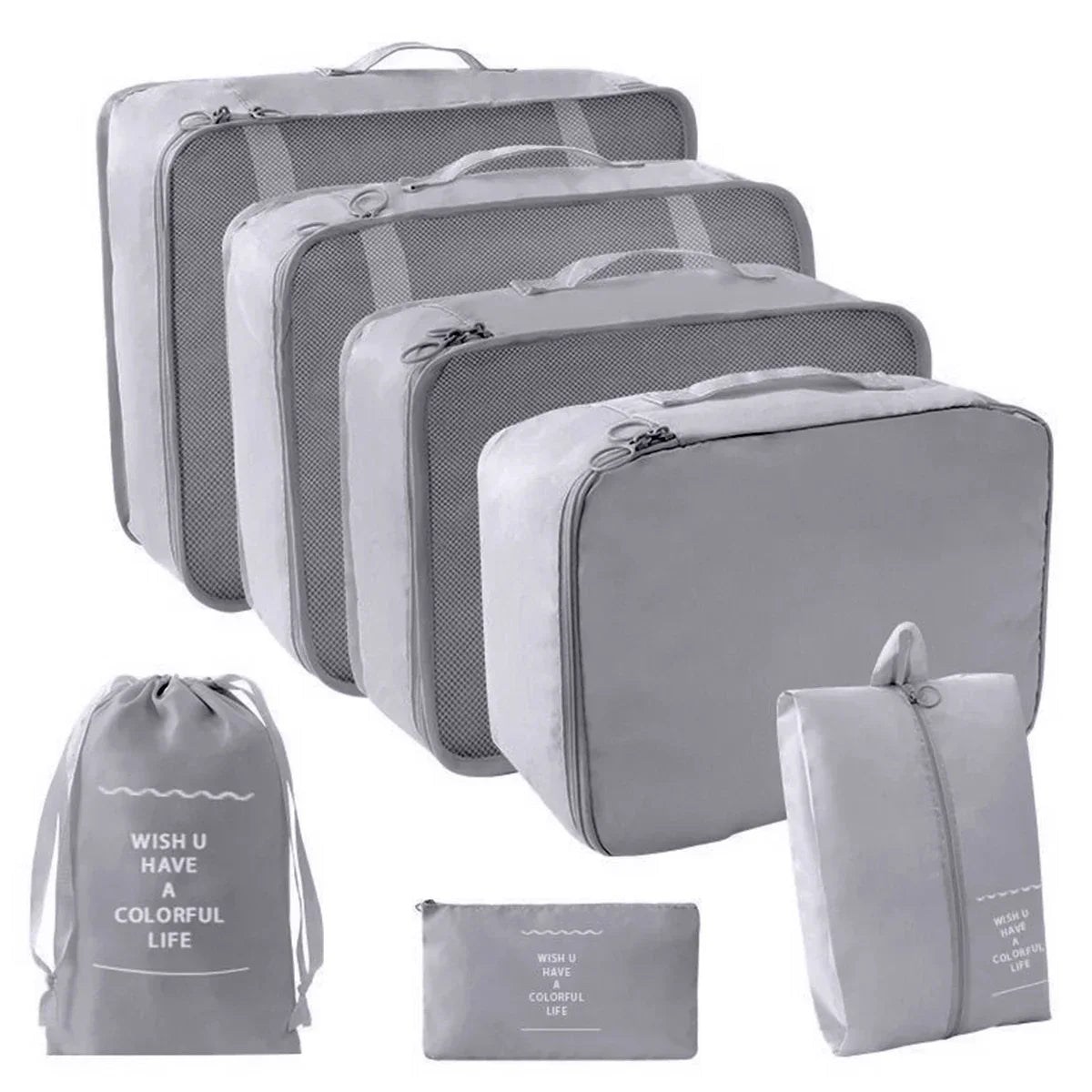 Seven-Piece Travel Packing Organiser Set