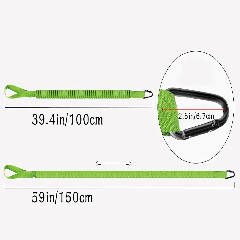 1 bucată de pinteni reflectorizanți pentru paletă Kayak - cârlige de siguranță, cordoane cu spirală, funii anticădere - accesorii esențiale