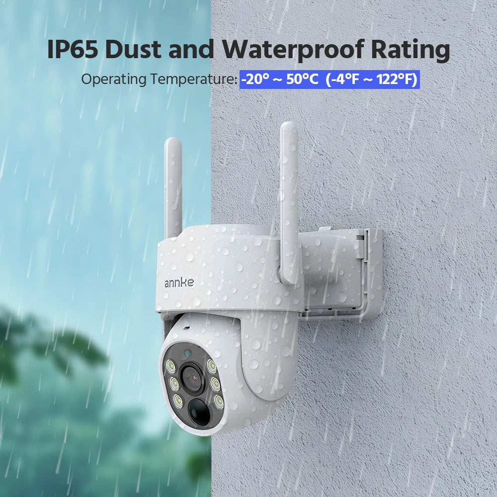 4MP Wireless PT Solar Security Camera System with NVR