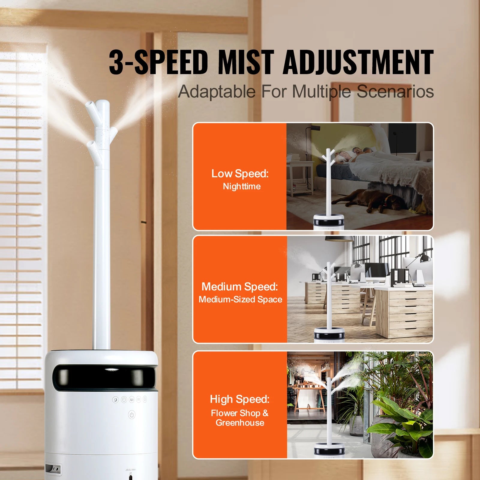 Umidificatore a ultrasuoni da 16L ad alta capacità per uso domestico e commerciale