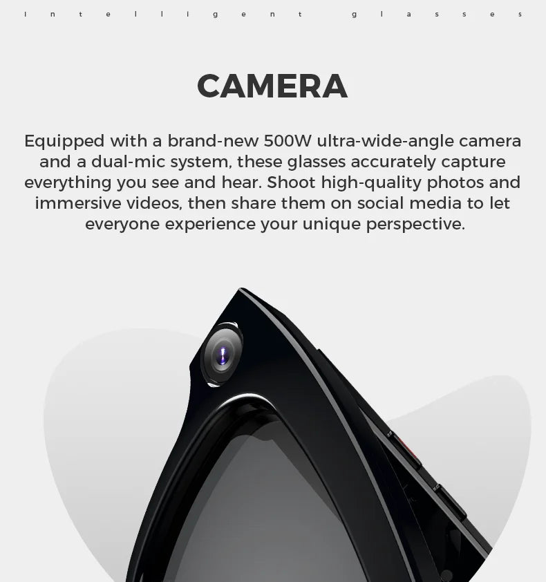 Slimme bril met camera, AI-vertaling en Bluetooth-audio M01