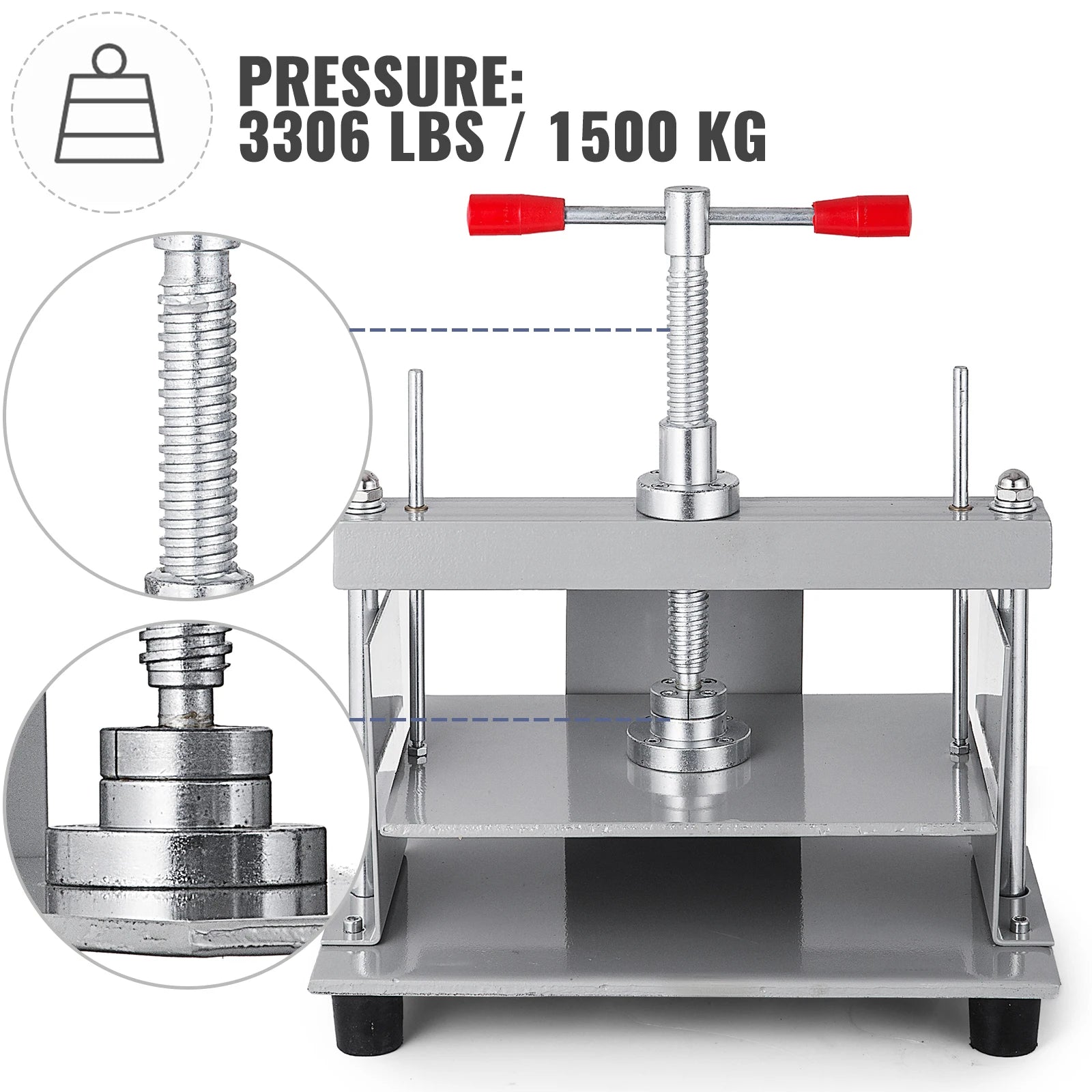SucceBuy ruční papírovací lis na papír 12x8,6 in pro A4 papír, tloušťka 10 cm, ocelová rámová konstrukce, lis na papír, knižní lis Papermaking Book Press